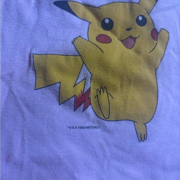 Pokemon Pink Pikachu Short Sleeve Tee - Picture 3 of 3